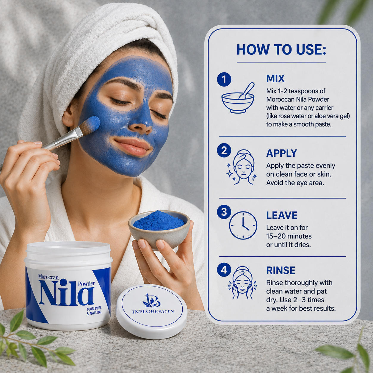 Inflobeauty Moroccan Nila Powder – 100% Original & Pure Nila Powder